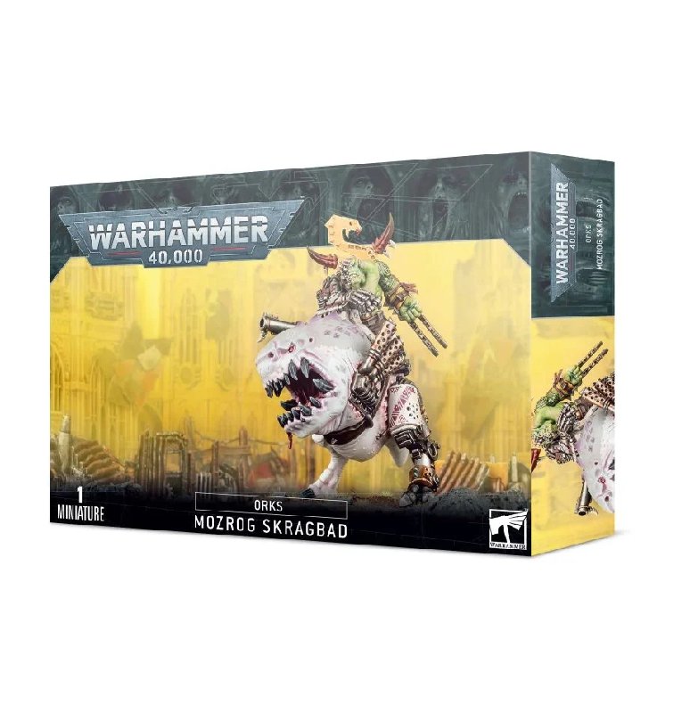 Warhammer 40k Orks Mozrog Skragbad and Squisosaur Figure
