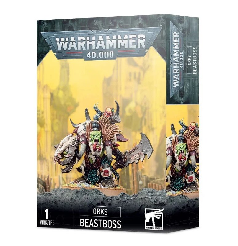 Warhammer 40k Orks Beastboss with 50mm Base