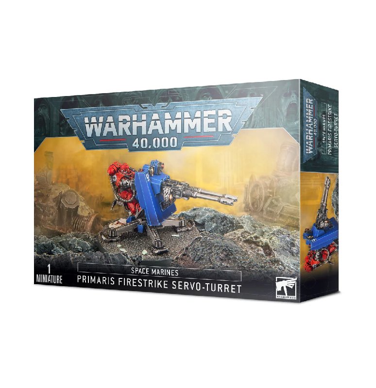 Warhammer 40,000 Space Marines Primaris Firestrike Servo-Turret with 80mm Base