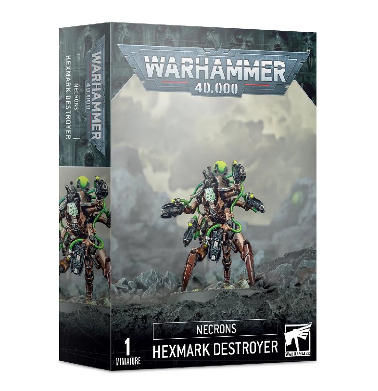 Warhammer 40k Necrons Hexmark Destroyer with 50mm Base