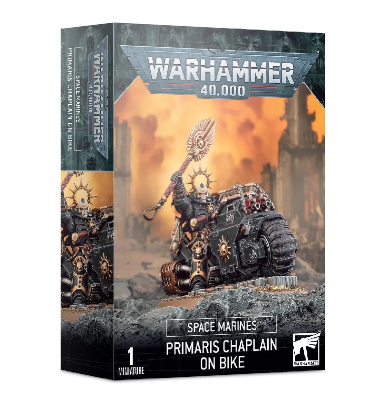 Warhammer 40,000 Space Marines Primaris Chaplain on Bike Box Set