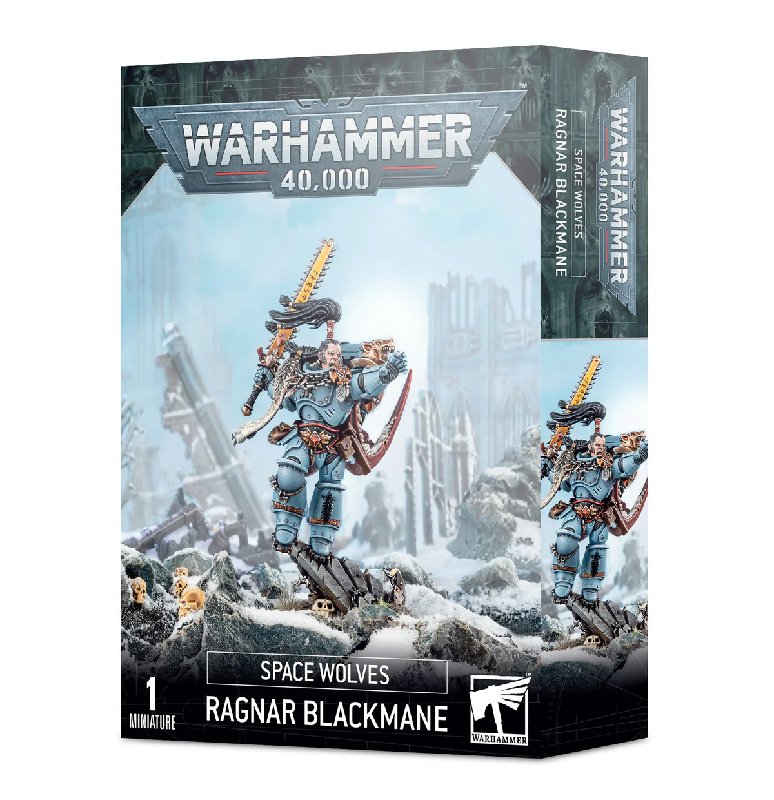 Warhammer 40,000 Space Wolves Ragnar Blackmane Primaris Model Kit