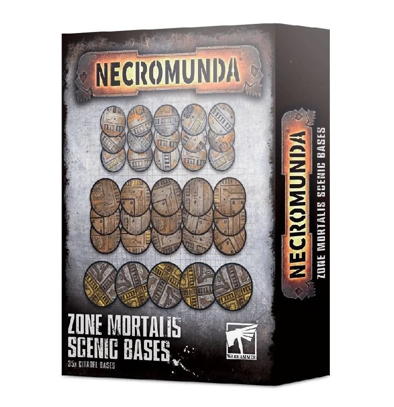 Necromunda Zone Mortalis Scenic Bases Set - 35 Plastic Round Bases