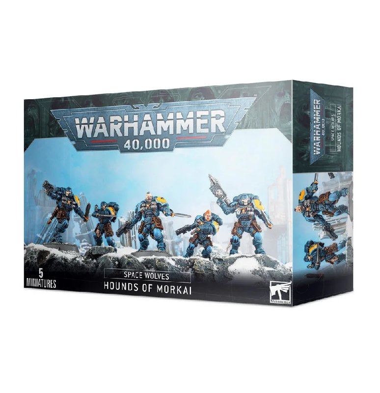 Games Workshop Warhammer 40,000 Space Wolves Hounds of Morkai 5-Miniature Set