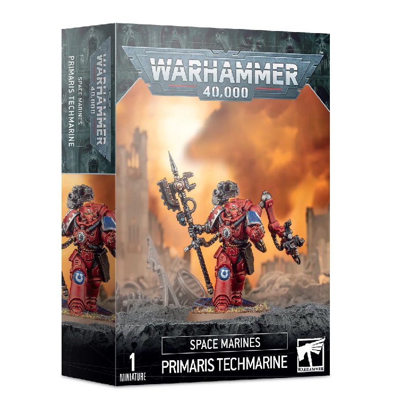 Warhammer 40,000 Space Marines Primaris Techmarine Model Kit with 40mm Base