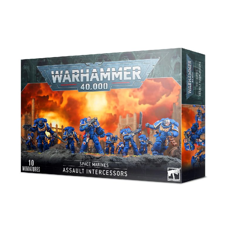 Warhammer 40,000 Space Marines Assault Intercessors 10-Model Box Set