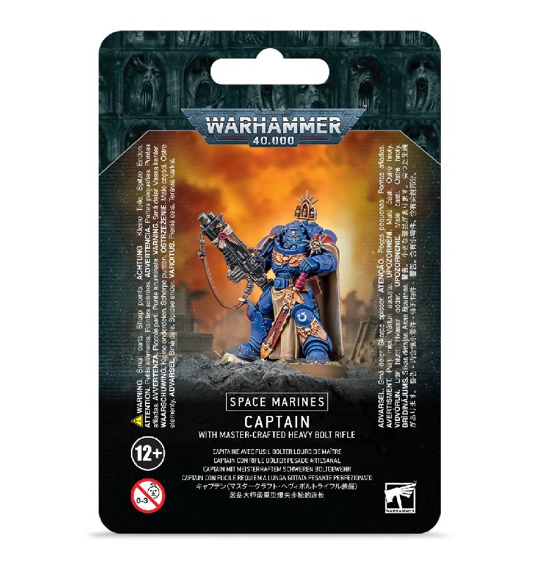 Warhammer 40,000 Primaris Captain with Master-Crafted Heavy Bolt Rifle and Power Sword