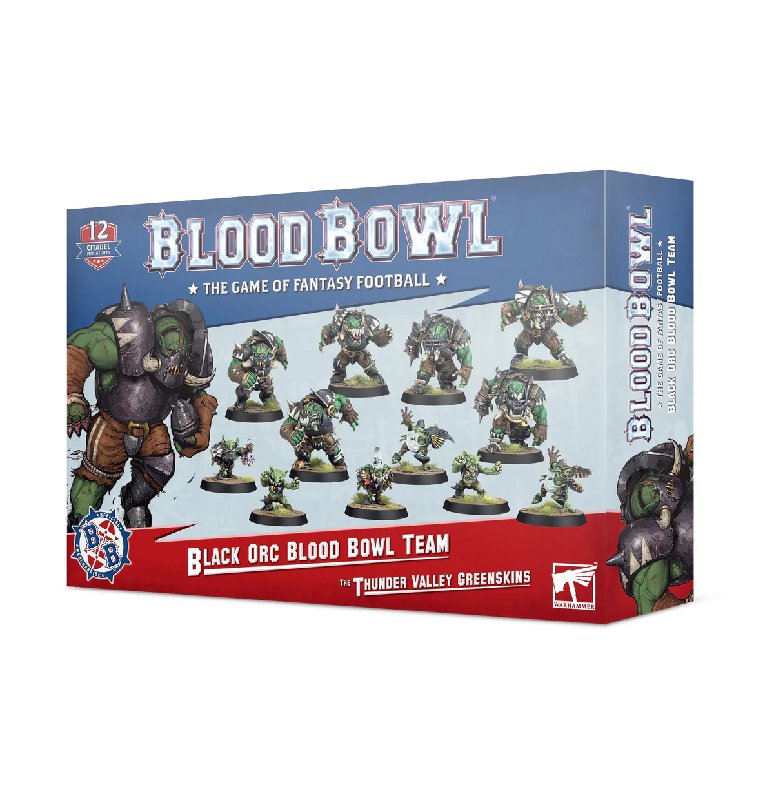 Games Workshop Blood Bowl: Black Orc Team - Thunder Valley Greenskins