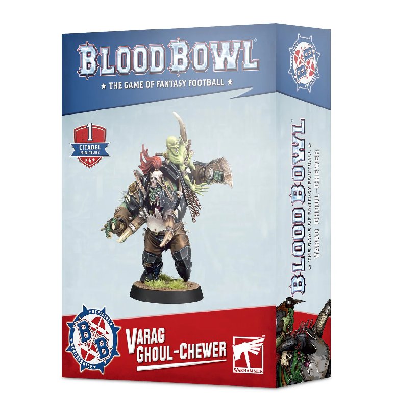 Games Workshop Blood Bowl Varag Ghoul-Chewer Plastic Model Kit with 32mm Base