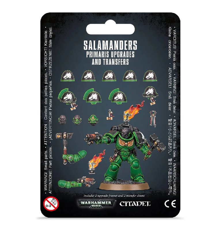 Warhammer 40k Salamanders Primaris Upgrades & Transfers Pack