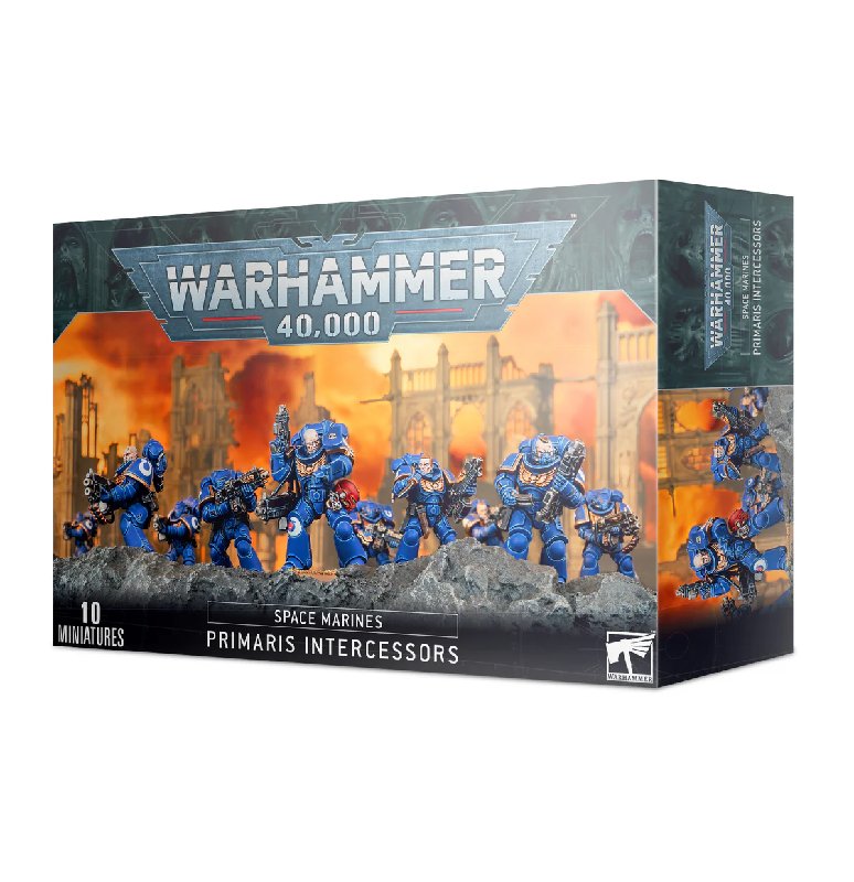 Warhammer 40,000 Primaris Intercessor Squad - 10 Miniatures Plastic Kit