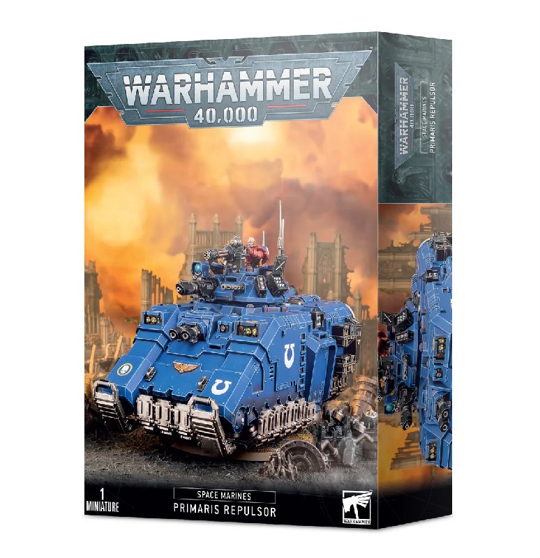 Warhammer 40,000 Space Marines Primaris Repulsor Tank Model Kit with 168 Components