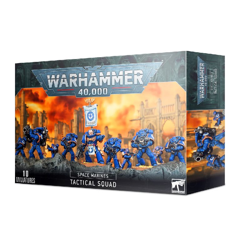 Warhammer 40,000 Space Marines Tactical Squad 10-Man Set