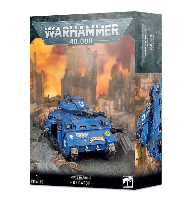 Warhammer 40,000 Space Marines Predator Tank Model Kit