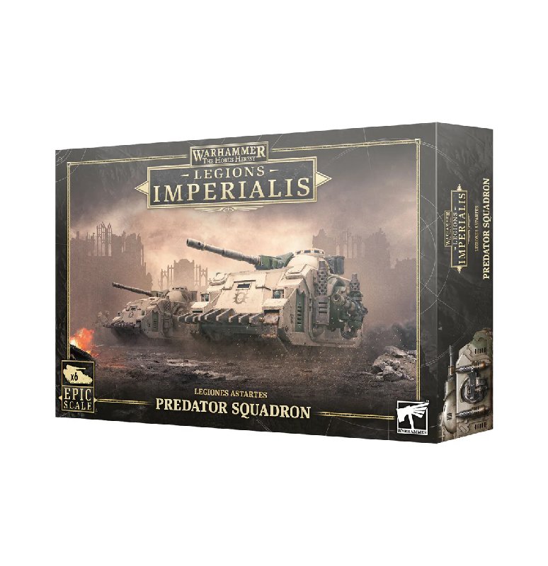Legions Imperialis Legiones Astartes Predator Squadron Box Set with 6 Tanks