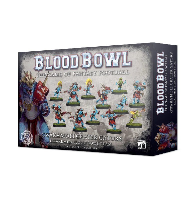 Games Workshop Blood Bowl Lizardmen Team Gwaka'Moli Crater Gators