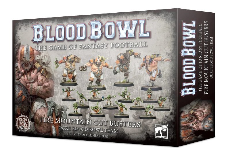 Games Workshop Blood Bowl Fire Mountain Gut Busters Ogre Team