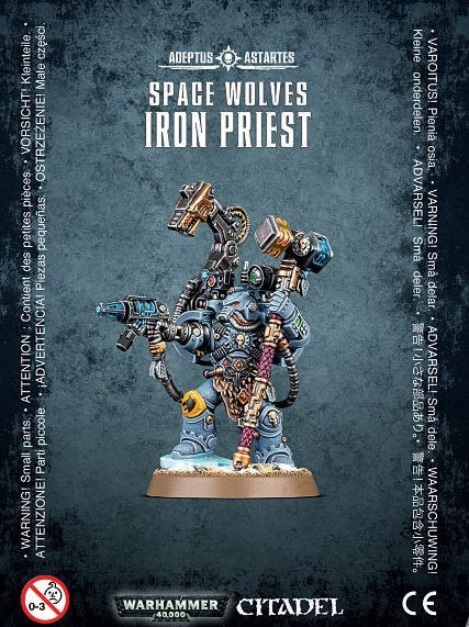 Games Workshop Space Wolves Iron Priest with 32mm Base
