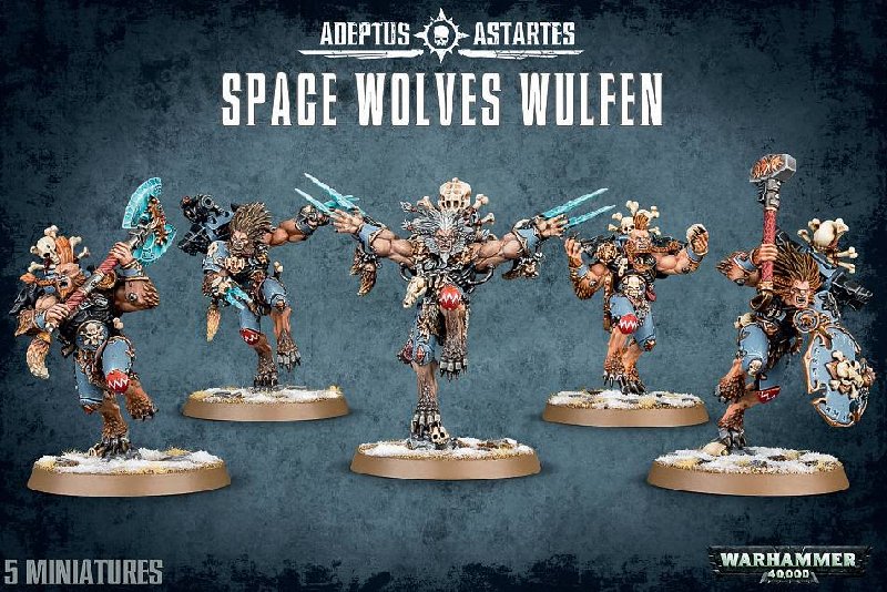 Games Workshop Space Wolves Wulfen 5-Miniature Set