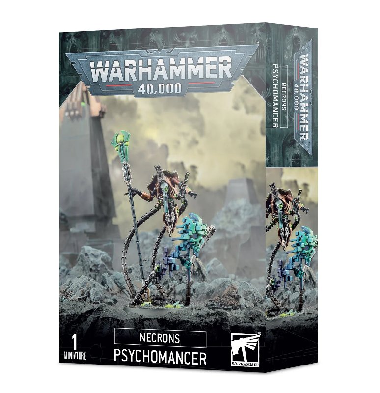 Warhammer 40,000 Necrons Psychomancer with 40mm Base