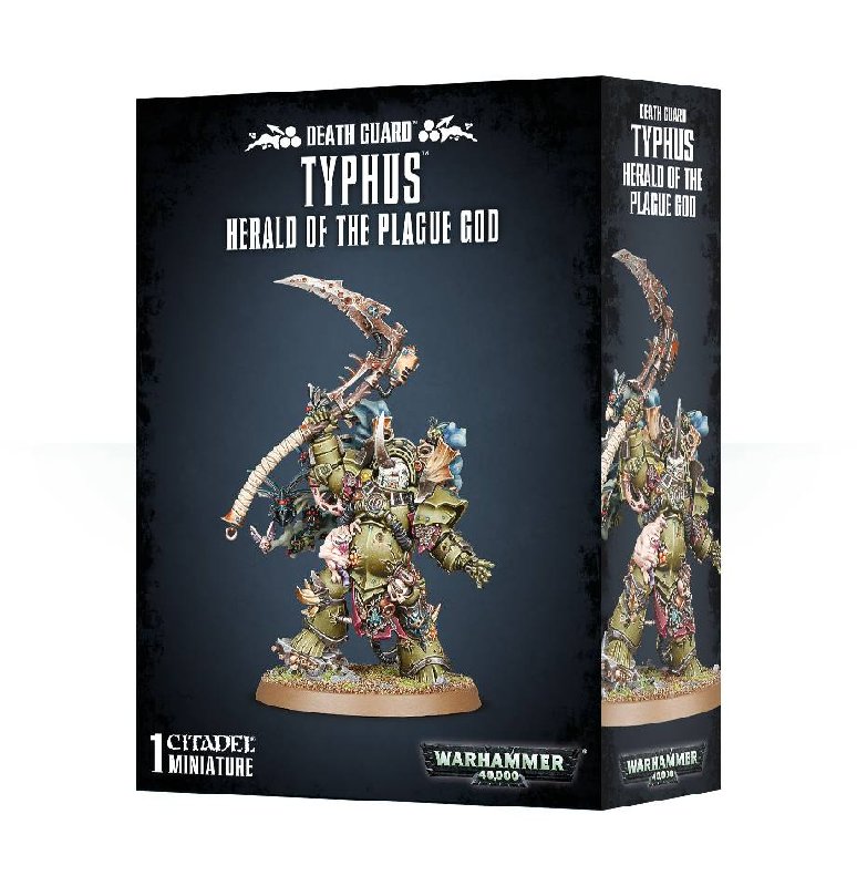 Games Workshop Death Guard Typhus Herald of the Plague God Miniature Kit with 50mm Base