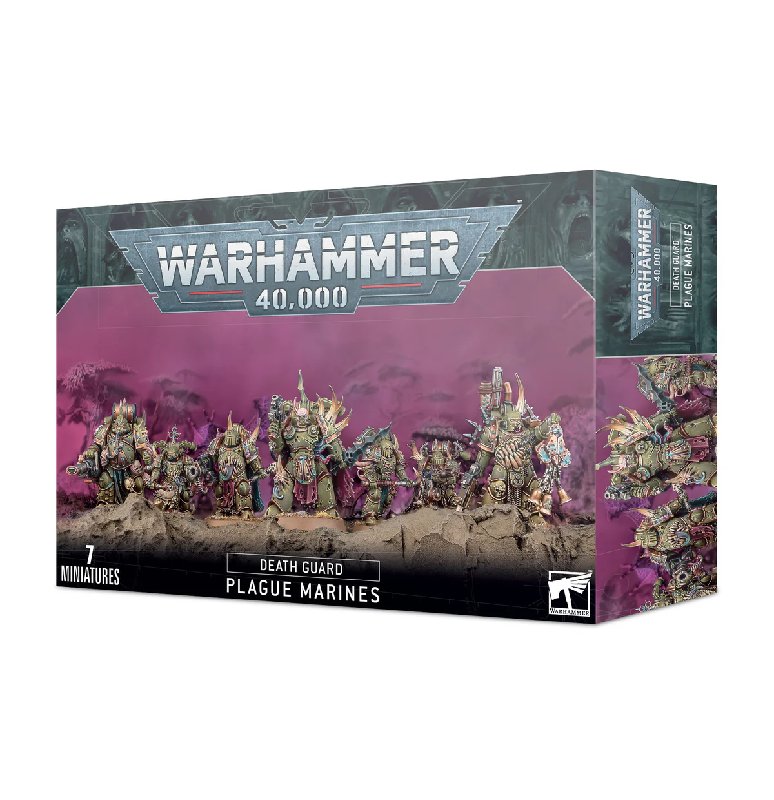 Warhammer 40000 Death Guard Plague Marines 7-Man Squad