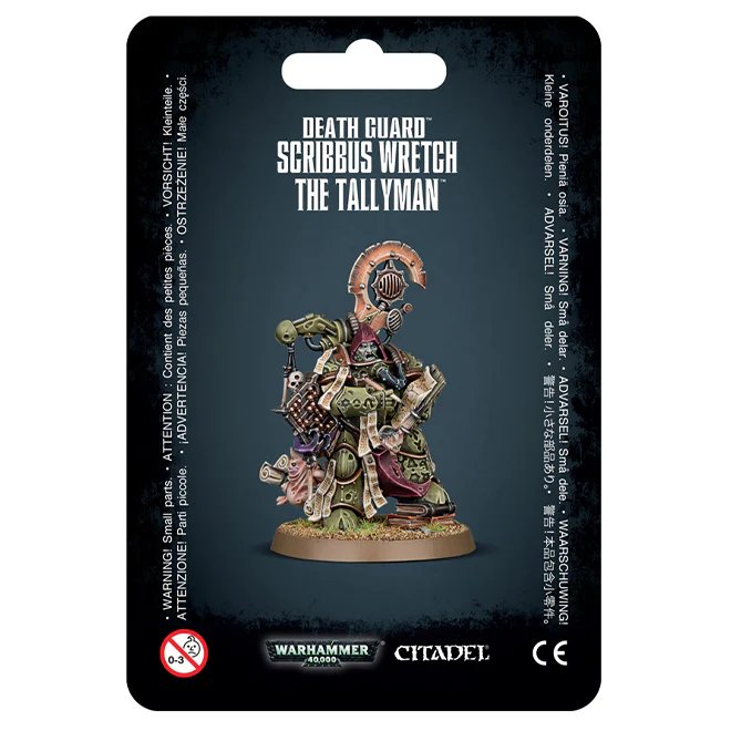 Games Workshop Warhammer 40,000 Death Guard Scribbus Wretch the Tallyman Miniature