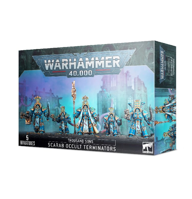 Games Workshop Warhammer 40,000 Thousand Sons Scarab Occult Terminators 5-Figure Set