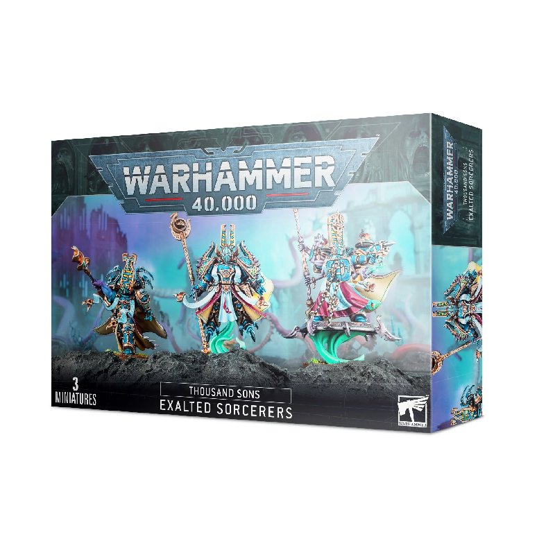 Games Workshop Warhammer 40,000 Thousand Sons Exalted Sorcerers 3-Model Plastic Kit