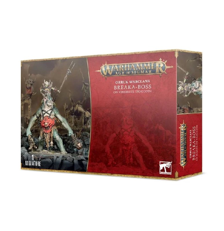 Warhammer Age of Sigmar Breaka-Boss on Mirebrute Troggoth