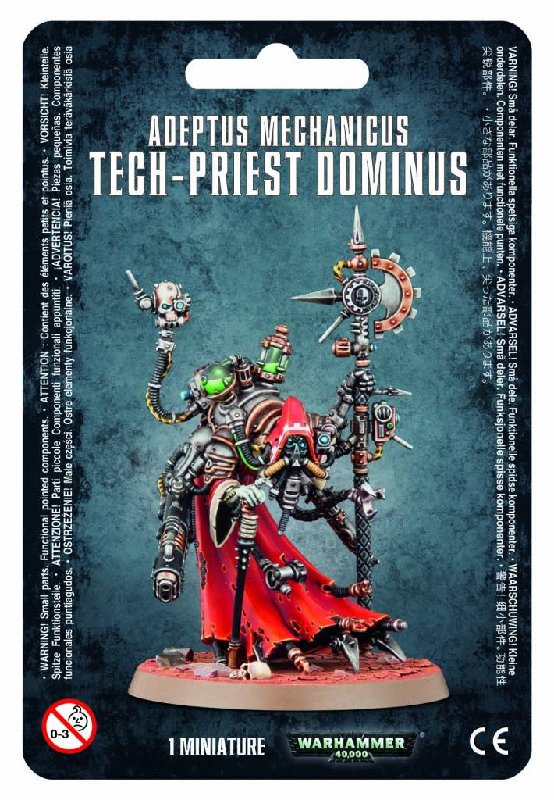 Warhammer 40000 Adeptus Mechanicus Tech-Priest Dominus with 50mm Base