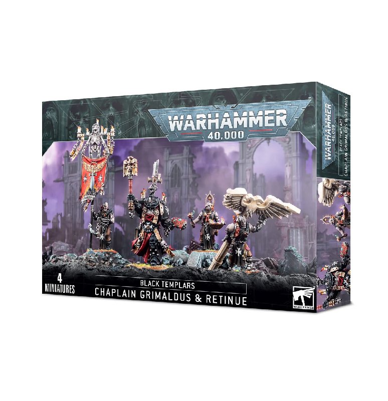 Games Workshop Black Templars Grimaldus & Retinue Miniature Set