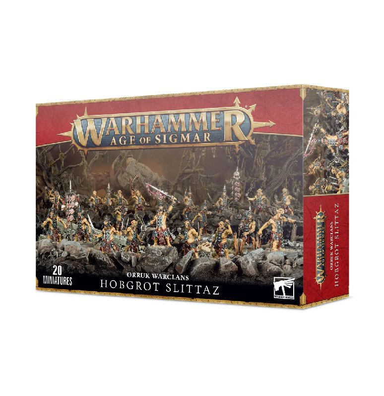 Warhammer Age of Sigmar Orruk Warclans Hobgrot Slittas Box Set - 20 Miniatures