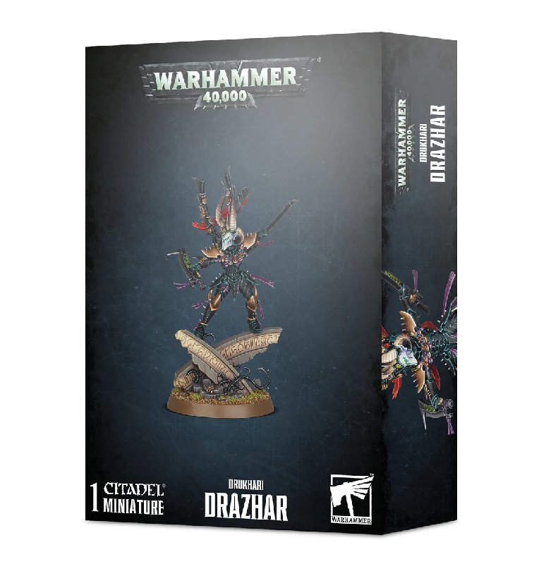 Warhammer 40k Drukhari Drazhar Master of Blades Miniature