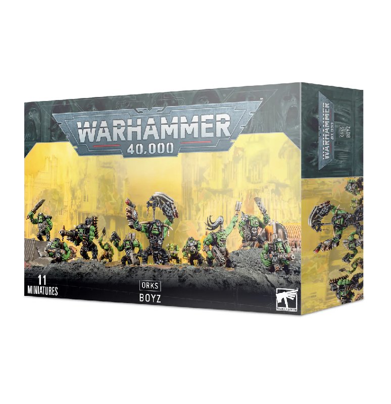 Warhammer 40k Orks Ork Boyz Box Set (11 Multi-part Plastic Models)
