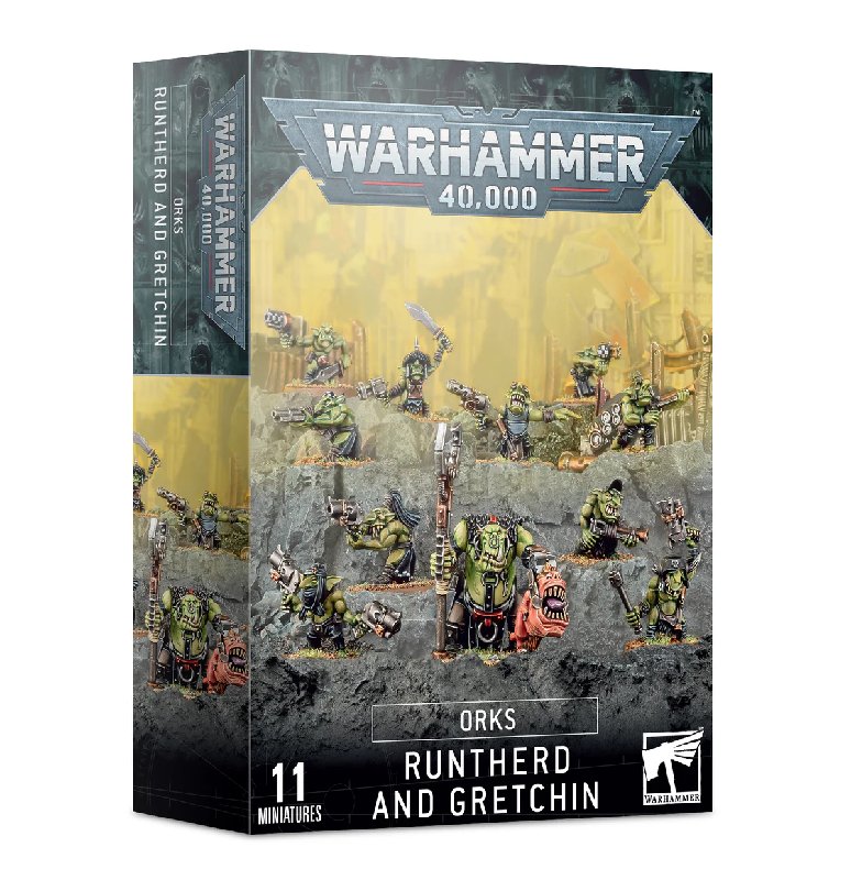 Warhammer 40,000 Orks Gretchin Box Set with Runtherd