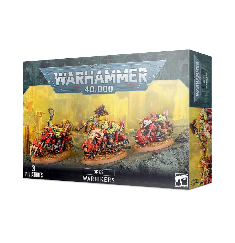 Warhammer 40k Ork Warbiker Mob - 3 Multi-Part Plastic Models