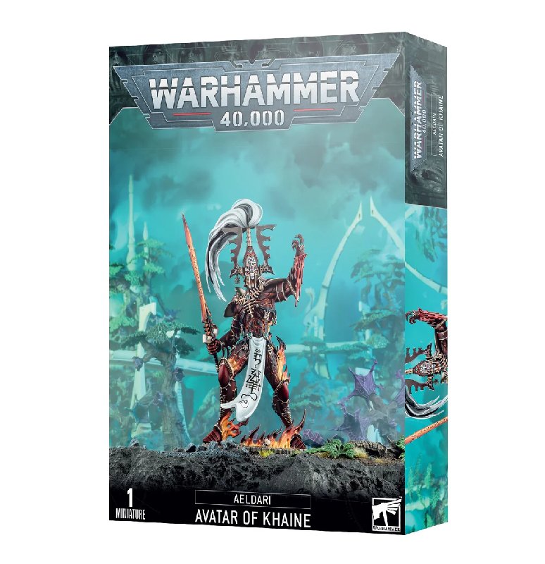 Warhammer 40,000 Aeldari Avatar of Khaine Plastic Model Kit with 80mm Base