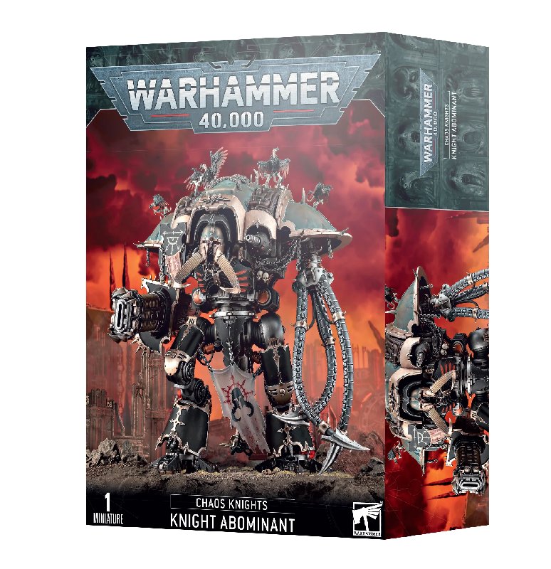 Games Workshop Warhammer 40,000 Chaos Knights Knight Abominant Plastic Kit