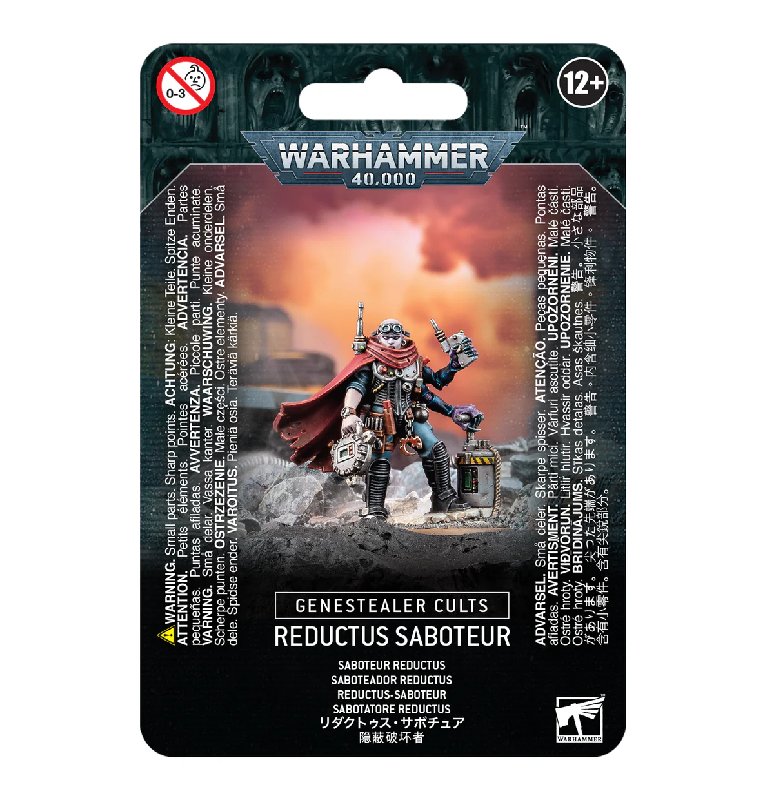 Warhammer 40,000 Genestealer Cults Reductus Saboteur with 32mm and 25mm Bases