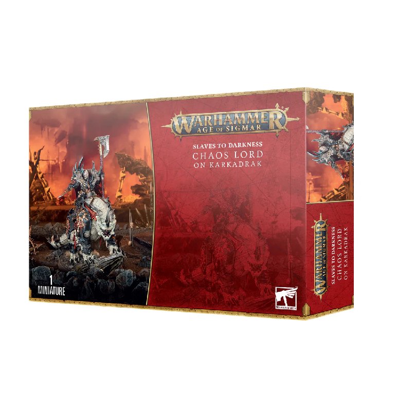 Warhammer Age of Sigmar Slaves To Darkness Chaos Lord on Karkadrak