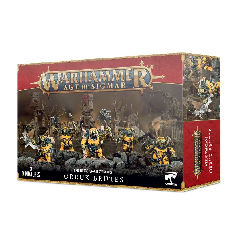 Warhammer Age of Sigmar Orruk Warclans Orruk Brutes Plastic Kit (5 Models, 40mm Bases)