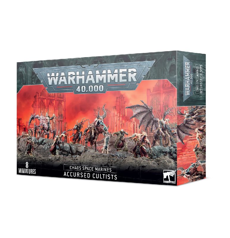 Warhammer 40000 Chaos Space Marines Accursed Cultists Set