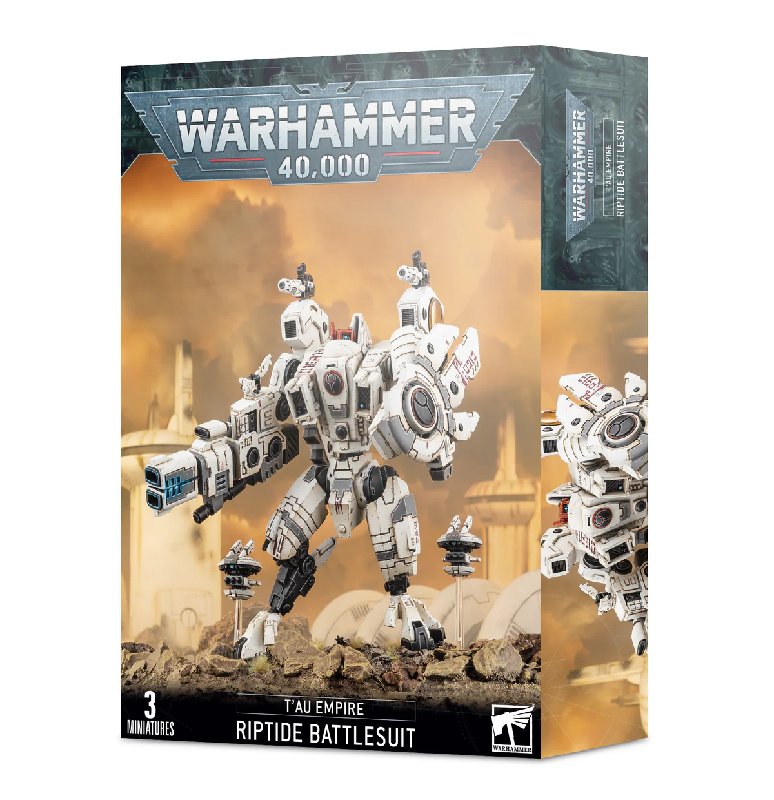 Warhammer 40,000 T'au Empire XV104 Riptide Battlesuit with 2 Shielded Missile Drones