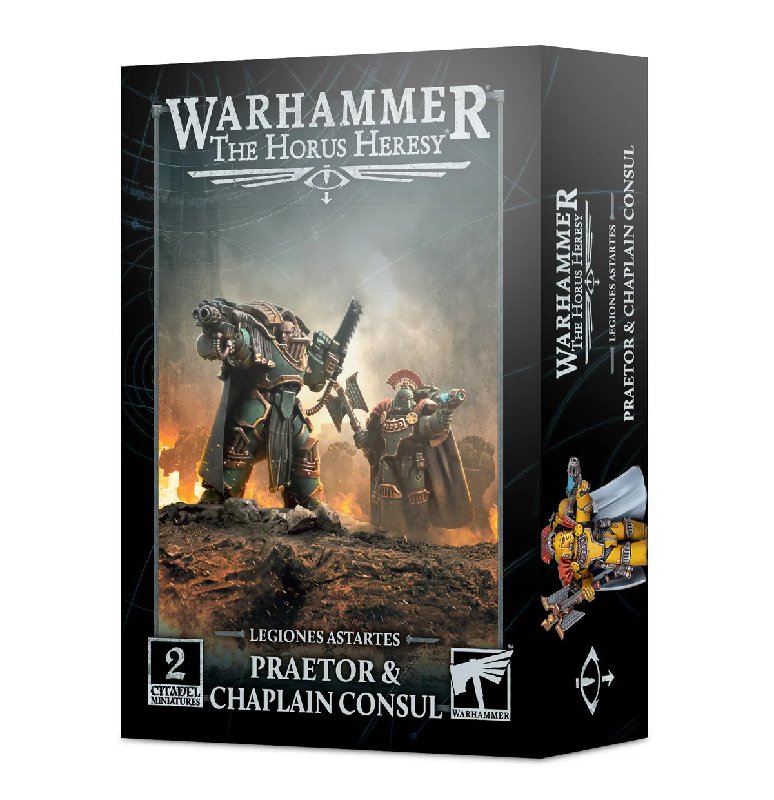 Games Workshop Horus Heresy Legiones Astartes Praetor and Chaplain Consul