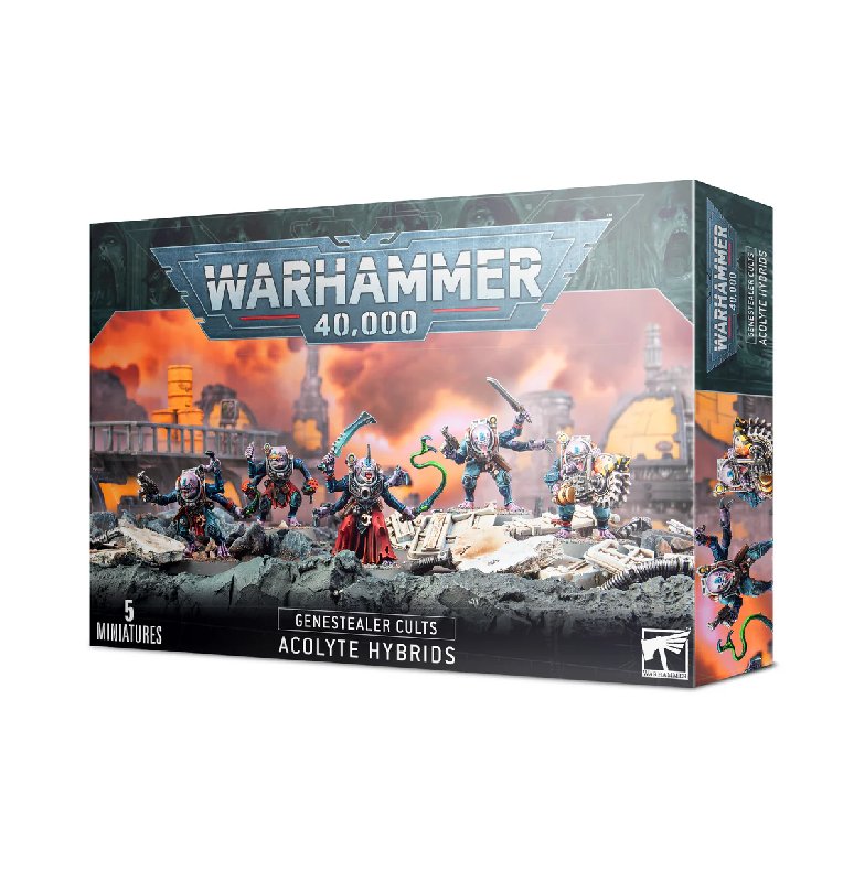 Warhammer 40,000 Genestealer Cults Acolyte Hybrids 5-Figure Set