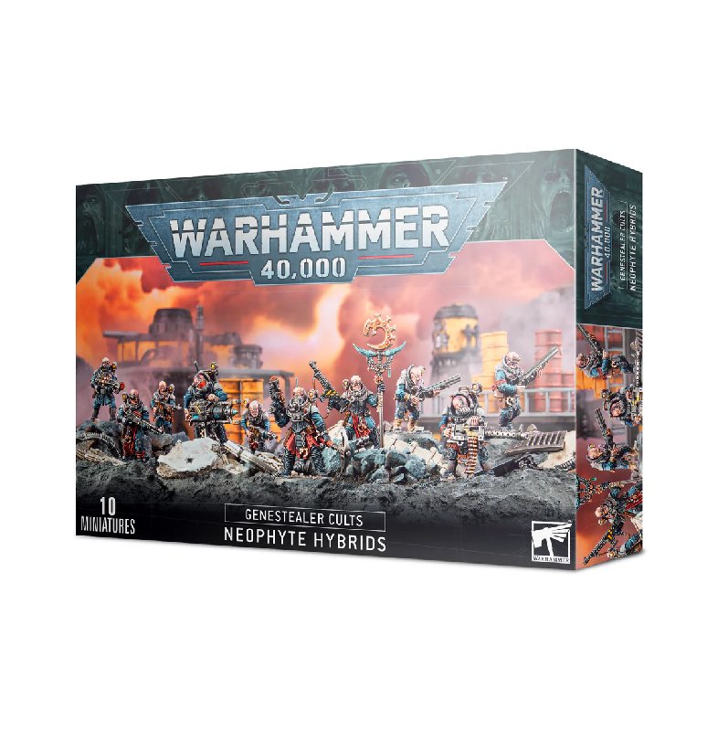 Warhammer 40,000 Genestealer Cults Neophyte Hybrids 10-Figure Set