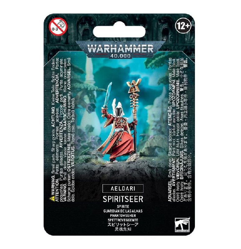 Games Workshop Warhammer 40,000 Aeldari Spiritseer Plastic Miniature with 25mm Base