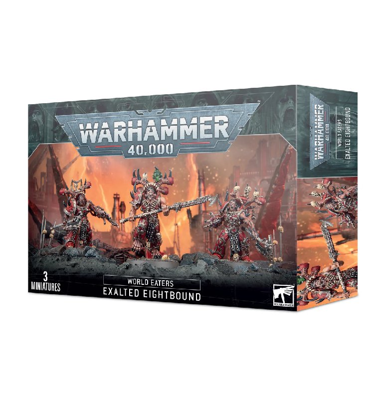 Games Workshop Warhammer 40,000 World Eaters Exalted Eightbound 3-Miniature Plastic Kit