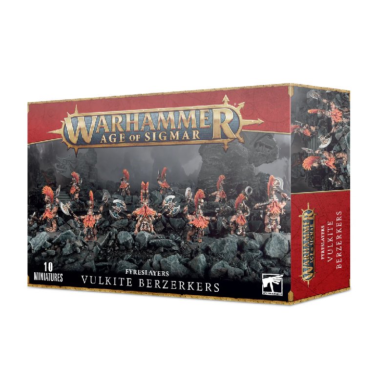 Warhammer Age of Sigmar Fyreslayers Vulkite Berzerkers 10-Model Plastic Kit
